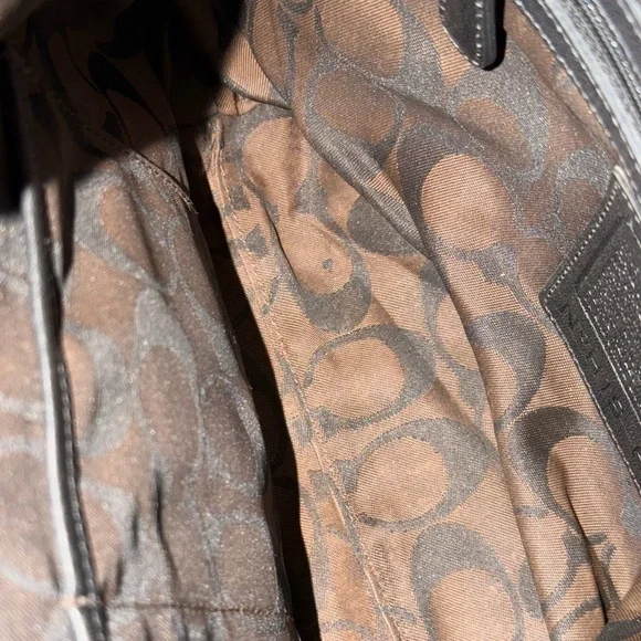 Vintage Coach 6950 Amanda Hobo Shoulder Bag Purse Black Leather - Picture 12 of 13